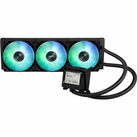 ASUS MAX Gaming LC 360 ARGB LCD all-in-one CPU liquid cooler with advanced cooling performance vivid 2.4 IPS screen pre-installed ARGB fans and Aura