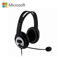 Headphone Microsoft Headset LifeChat LX-3000  USB Stereo Sound Noise Cancel Mic
