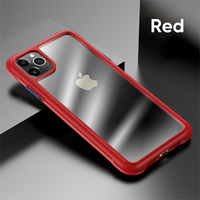 Phone Case Joyroom Shockproof Back Case Cover Lens Protection for iPhone 11 Pro - Red