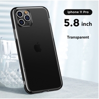 Phone Case Joyroom Matt Glass Case Drop Resistant for iPhone 11 Pro - Transparent