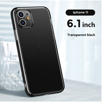 Phone Case Joyroom Matt Glass Case Drop Resistant for iPhone 11 - Black