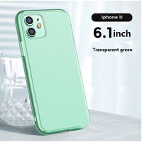 Phone Case Joyroom Matt Glass Case Drop Resistant for iPhone 11 Green
