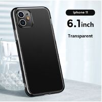 Phone Case Joyroom Matt Glass Case Drop Resistant for iPhone 11 - Transparent