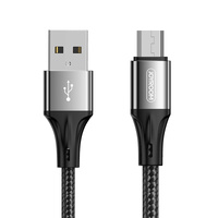 Micro USB Cable Joyroom 1.0M Fast Charging Charger nylon Cord For Android Samsung Galaxy Black