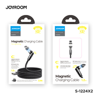 Phone Cable Joyroom Magnetic 180 Degrees Rotation Joint Design for iPhone 1.2m - Black