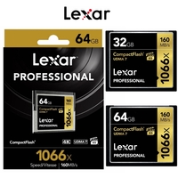 CF Card Lexar 32GB 64GB Compact Flash Professional 1066x Camera DSLR Memory Card UDMA7 VPG-65 4K 160MB/s