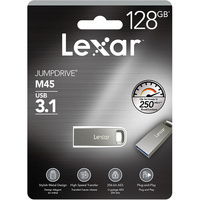 Lexar USB 3.1 128GB Flash Drive JumpDrive M45 Memory Stick (250MB/s) LJDM45-128ABSL 