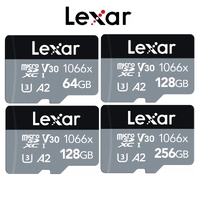Lexar Micro SD Card 64GB 128GB 256GB Professional 1066x Class 10 A2 U3 Phone Tablet Memory