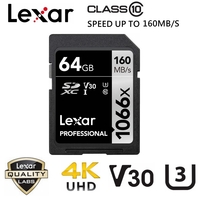Lexar SD Card Professional 1066x 64GB SDXC UHS-I 160MB/s DSLR Mirrorless Cameras