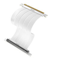 Antec Adjustable PCIE-4.0 Vertical GPU Bracket and PCI-E 4.0 Riser Cable White (190mm)