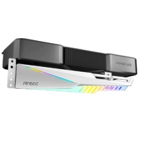 Antec HGPU Bracket Dagger White ARGB - PCI Slot mount. 5 holes. Horizontal GPU 170-270mm. universal case support,Tool-Less. Adjustable Support column.