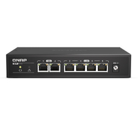 Qnap QSW-2104-2T A plug & play switch featuring 10GbE and 2.5GbE connectivity, suited for SOHO and professionals -Warranty 2 Years
