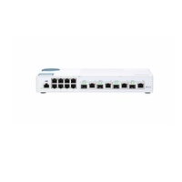 QNAP QSW-M408-4C Entry-level 10GbE Layer 2 Web 12 ports Managed Switch for SMB Network Deployment