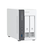 QNAP TS-216G 2-Bay NAS Storage System, 2.5GbE, Quad-Core 2.0GHz, 4GB RAM, Hot-Swappable, AI-Powered, RAID Support, USB One-Touch Backup