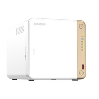 QNAP TS-462-4G Intel® Celeron® N4505 2-core/2-thread processor, burst up to 2.9 GHz, 4 GB on board (non-expandable) 2 Years Limited Warranty