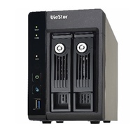 Qanp VS-2308 2 Bay 8 Channel NVR Celeron J1900 CPU 2 x 4 GB RAM 2 x SODIMM DDR3L 5G USB DOM 2 x GbE RJ45 3 x USB 3.0 Tower Kensington security slot