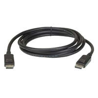 Aten 2m DisplayPort Cable, supports up to 3840 x 2160 @ 60Hz, 28 AWG copper wire construction for high-definition media connections