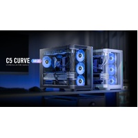 Antec C5 Curve ARGB ATX Micro-ATX ITX 4mm Tempered Glass LED Control Button USB 3.0 x 2 Type-C 3.2 Gen 2 x 1 MIC x 1 HD-AUDIO x1 Mid Tower White Case