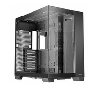 Antec C8 E-ATX, mATX, ITX, Seamless Edge View Front and Side, USB-C, 4mm Tempered Glass, 360mm liquid cooler top, bottom, side. 2x USB 3.0 Black Case.