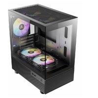 Antec CX200M RGB Elite, mATX, 270 degrees view, USB 3.0 x 2, Audio I/O Bottom. Mesh front and bottom. Clear Glass View, 5x RGB Fans.  Gaming Case