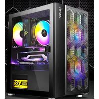 Antec NX200M RGB m-ATX, ITX Case, 3x FRGB Fan. Large Mesh Front for excellent cooling, Side Window, 1x 12CM Fan Included, Radiator 240mm. GPU 275mm