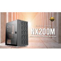 Antec NX200M m-ATX, ITX Case, Large Mesh Front for excellent cooling, Side Window, 1x 12CM Fan Included, Radiator 240mm. GPU 275mm (LS)