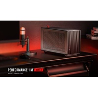Antec Performance 1 M Black Mini-ITX Refined Aluminum Finish,  USB 3.1 Type-C, PCI-E Riser Cable included Compact Performance Case