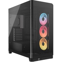 Corsair FRAME 4500X LX-R RGB LINK Panoramic Glass Mid-Tower PC Case Black: up to 460mm GPU, 360mm radiators, rich I/O, and versatile fan/rad mounts
