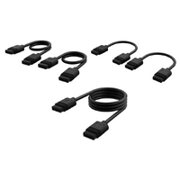 Corsair  iCUE LINK Cable Kit - 100mm x 1, 200mm x 1, 600mm x 1 Black