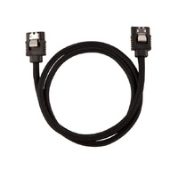 Corsair Premium Sleeved SATA 6Gbps 60cm Connector Cable  Black