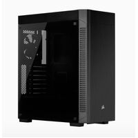 Corsair 110R Tempered Glass ATX, USB 3.1 Type-A, 5x 120mm or 3x 140mm Cooling, 5.25' x 1, 2.5' x 2. Combo 3.5'/2.5' Tray.Mid Tower  Gaming Case (LS)