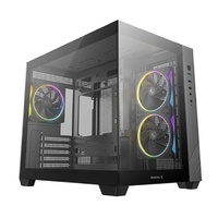 DeepCool  CG330 3F  M-ATX, Support BTF back-plug motherboard, USB3.0 x1,USB2.0 x2,Audio x1,Pre-installed with 3 PWM ARGB fans