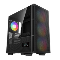 DeepCool CH560 DIGITAL HighAirflow Mid-Tower Case, Mini-ITX/ Micro-ATX/ ATX/ E-ATX, Magnetic Hybrid Mesh,Tempered Glass, 3 Pre-Installed 140mm ARGB Fa