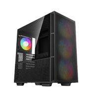 DeepCool CH560 HighAirflow Mid-Tower ATX Case, Magnetic Hybrid Mesh, Tempered Glass, 3 Pre-Installed 140mm ARGB Fans