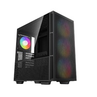 DeepCool CH560 HighAirflow Mid-Tower Case, Mini-ITX/ Micro-ATX/ ATX/ E-ATX, Magnetic Hybrid Mesh