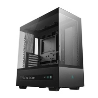 DeepCool CH690 DIGITAL Mid-Tower ATX Case, Panoramic Design,  Support up to 420mm Radiator, Supports Rear Connector Motherboards, USB3.0×2、Audio/Mic×1