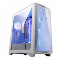 MSI MPG GUNGNIR 300R AIRFLOW Mid-Tower Case, Supports ATX / M-ATX / Mini ITX, 2x USB 3.2, 1x USB-C, 1x HD Audio, 1x Mic, ATX Power Supply (WHITE)(NEW)