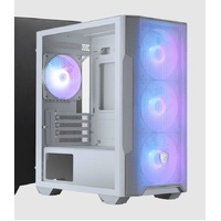 MSI MAG PANO 110R PZ  WHITE Micro ATX Case, 2 x USB 5Gbps , 1x USB C 20Gbps, 1 x Audio-Out / Mic,, 3x 2.5', 2x 3.5', Micro ATX / Mini ITX(NEW)