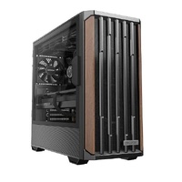 OKINOS Cypress P7 Genuine Walnut Wood ATX, Type-C, Support 360mm Radiator on Top, 4 x 120mm PWM Fans, Black Stylish Premium Case