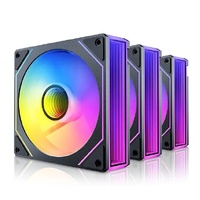 OKINOS Infinity ARGB PWM Fans 3 Pack with ARGB PWM Controller hub. 800-1800RPM 52.44CFM. 29.1 dBA