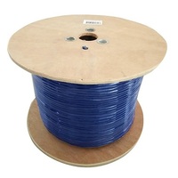8Ware 350m CAT6A UTP LAN Network Cable on a Reel box Black 24AWG PVE HDPE 7.4mm UV Stabilised Jacket >305m