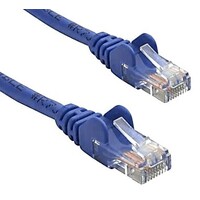 8ware CAT5e Cable 25cm / 0.25m - Blue Color Premium RJ45 Ethernet Network LAN UTP Patch Cord 26AWG CU Jacket