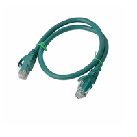 8Ware CAT6A Cable 0.25m (25cm) - Green Color RJ45 Ethernet Network LAN UTP Patch Cord Snagless