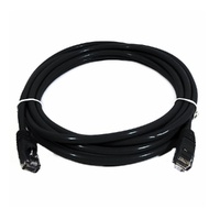 8Ware CAT6A Cable 1m - Black Color RJ45 Ethernet Network LAN UTP Patch Cord Snagless