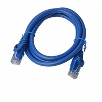 8Ware CAT6A Cable 1m - Blue Color RJ45 Ethernet Network LAN UTP Patch Cord Snagless