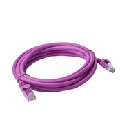 8Ware CAT6A Cable 1m - Purple Color RJ45 Ethernet Network LAN UTP Patch Cord Snagless