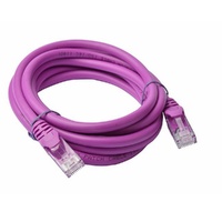 8Ware CAT6A Cable 2m - Purple Color RJ45 Ethernet Network LAN UTP Patch Cord Snagless