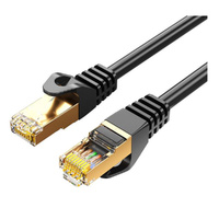 8Ware CAT7 Cable 1m - Black Color RJ45 Ethernet Network LAN UTP Patch Cord Snagless