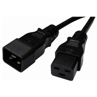 8Ware 1m Power Extension Cable Lead 15A IEC C19 to IEC C20 Male to Female for UPS PDU PC Servers Rack-mount Power Distribution Units