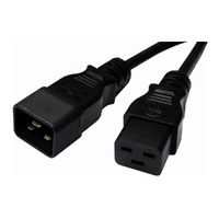 8Ware Power Extension Cable Lead 2m 15A IEC-C19 to IEC-C20 Male to Female for UPS PDU PC Servers Rack-mount Power Distribution Units